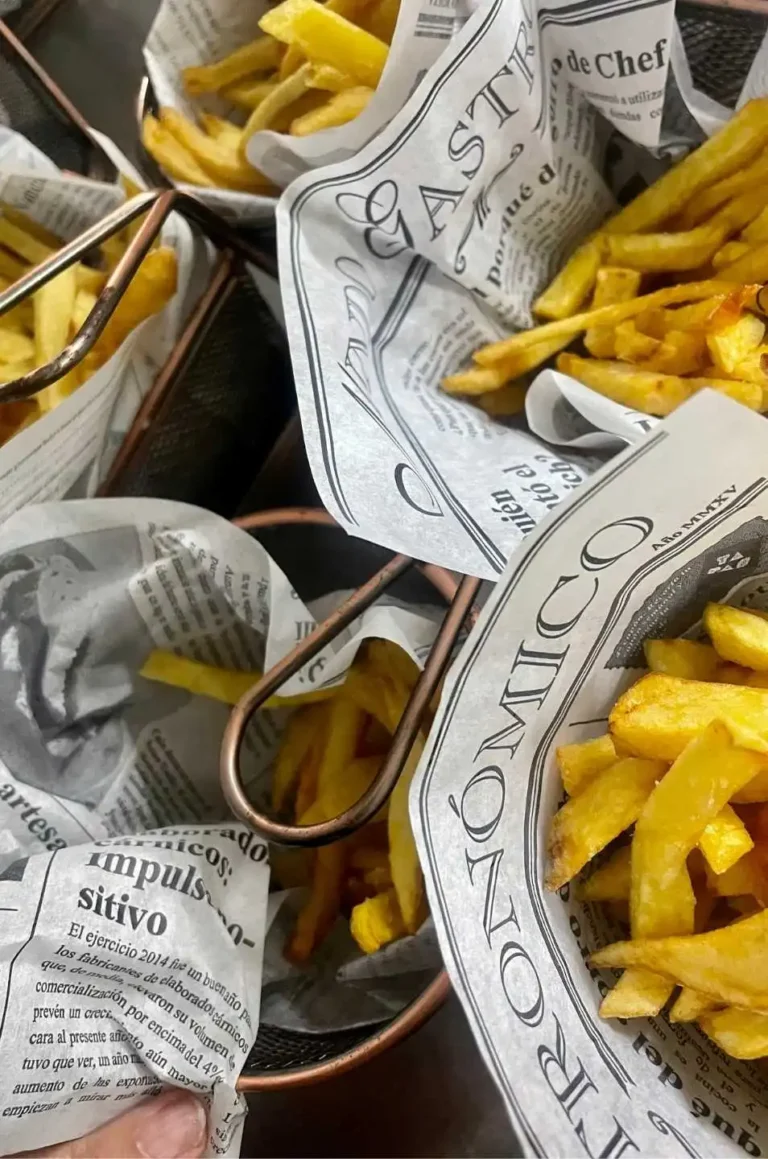 Patatas naturales fritas de calidad