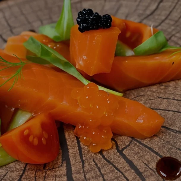 Plato de salmón premium